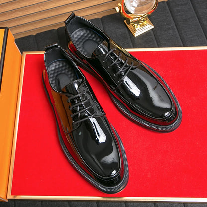 White Classic Office Men Shoes Wedding Men Formal Shoes Luxury Fashion Groom Wedding Shoes Men Oxford Shoes Dress Leather Shoes