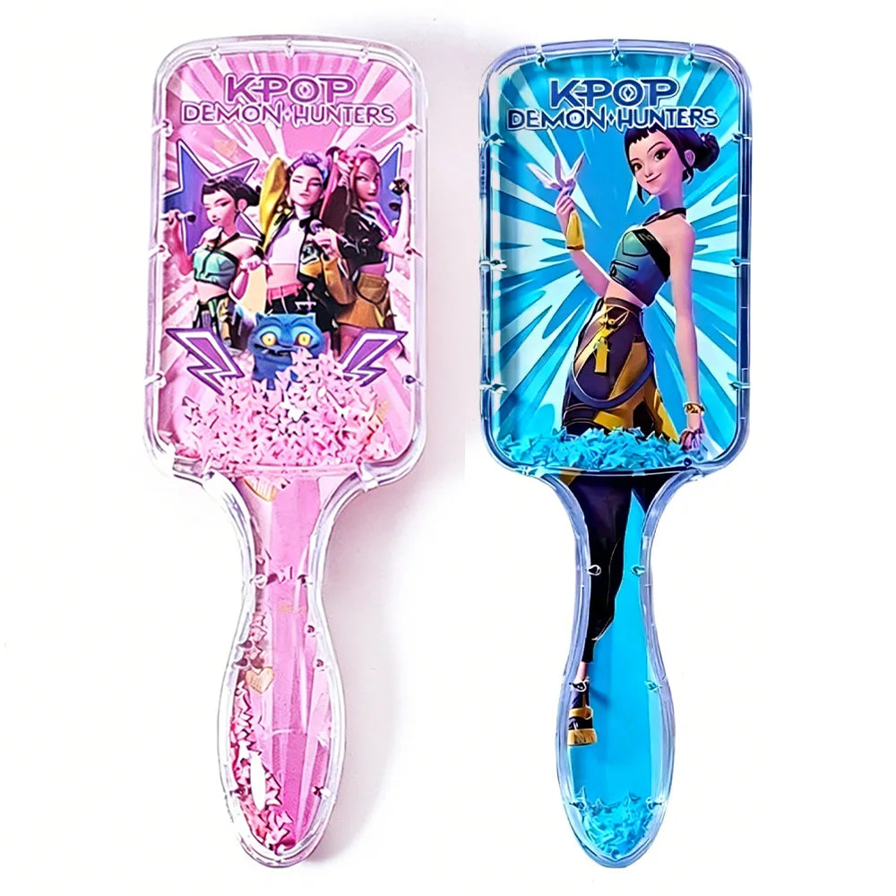 Anime Air Cushion Comb Cartoon Peripheral Massage Comb for Kpop Demon Hunters Household Fashion Girl Student Combs Fan Club Gift
