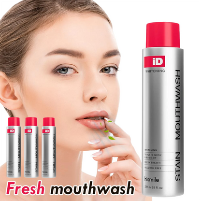 Brightening Mouthwash Remove Plaque & Stains Enamel Safe No Sensitivity Fresh Breath Deep Cleaning Mint Oral Care 237ml
