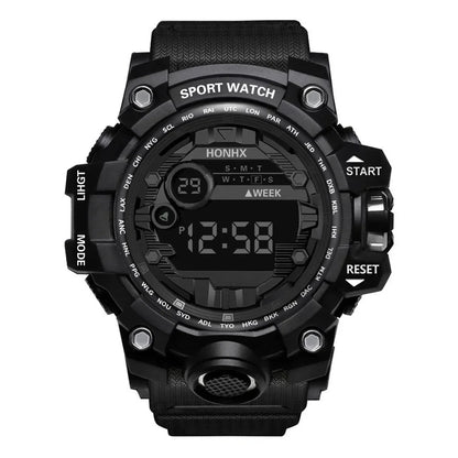 Y12 Men's Watches Big Dial LED Digital Watch Multifunction Men Sports Watch Alarm Clock Stopwatch Fitness Electronic Wristwatch