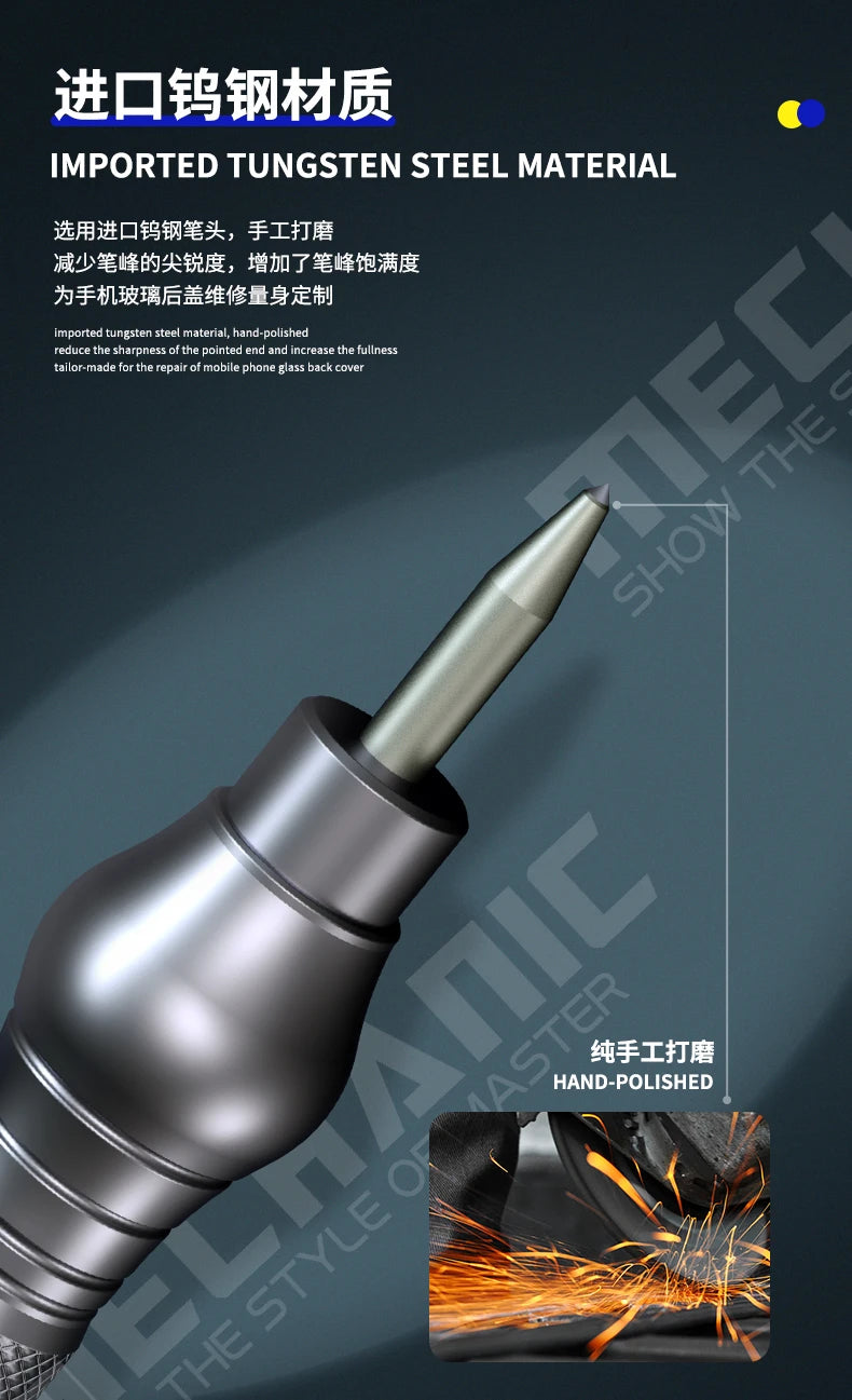MECHANIC iRock5 Camera back glass crack pen for iPhone X -16 Pro Max mobile phone back glass cover removal repair tool