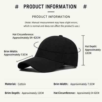 Customized Printed Logo DIY Baseball Cap Unisex Adjustable Men Women Sport Trucker Hat Solid Color Personalized Caps