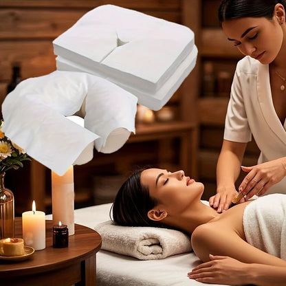 Disposable Headrest Covers Face Cradle Covers, Ultra Soft, Luxurious, Non-Sticking Massage Headrest Covers for Massage Tables