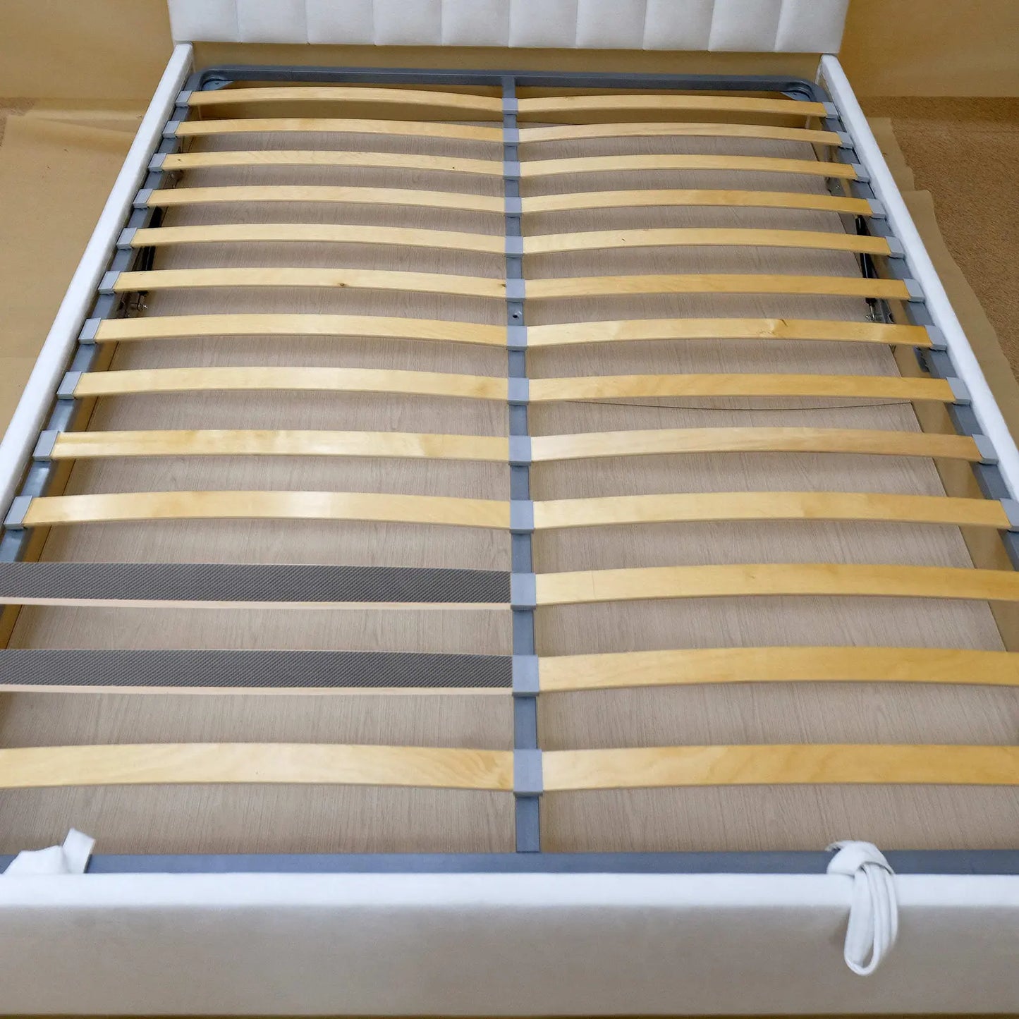 2Pcs Solid Hardwood Bed Slats Replacement Kit for Twin Full Frames Under Mattress Support Silent Sturdy Noise-Free