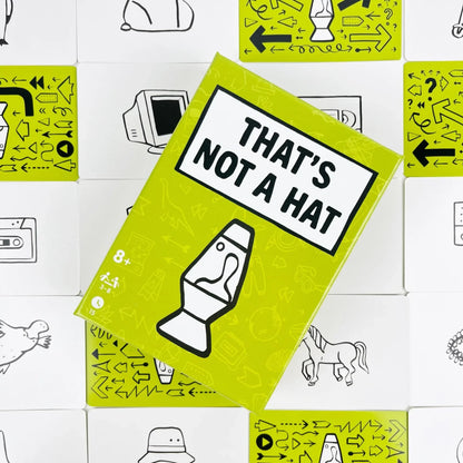 That’s Not a Hat 1-3 Board Game Party Game Set Bluff & Memory Card Game for 3–8 Players 110 Illustrated Cards & Rulebook