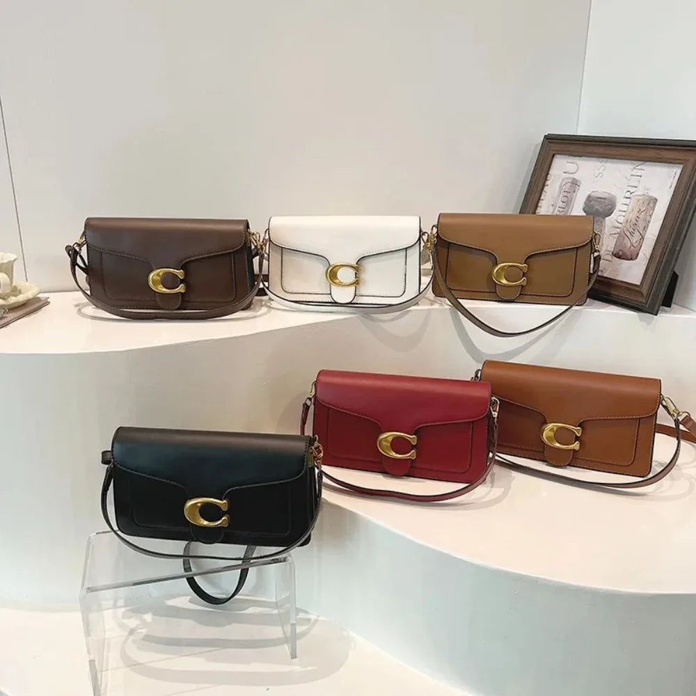 2026 New Niche Solid Color Small Square Bag Premium Texture Simple Versatile Multi-compartment Shoulder Crossbody Bag Fashion