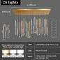 Hotel lobby LED Chandelier Luxury Villa hall Living room Crystal Chandeliers Customable High Ceilings Chandelier