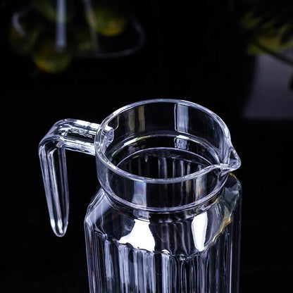 1.1L Transparent Plastic Water Juice Jug Pitcher, for Storing Fresh Drinks in Kitchen Fridge, Drink Storage Pot