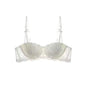 French Lace Half-Cup Bra Ultra-Thin Compact Small Bras  Kawaii Lingerie Sexy Push Up Japanese Style Minimalist Design for Women