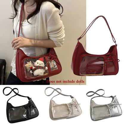 Crossbody Pain Bagzippered Bag Kawaii Bag Girl 2025 Korean Ita Bag Female Japanese Designer Preppy Handbag Shoulder Bag Pain Bag