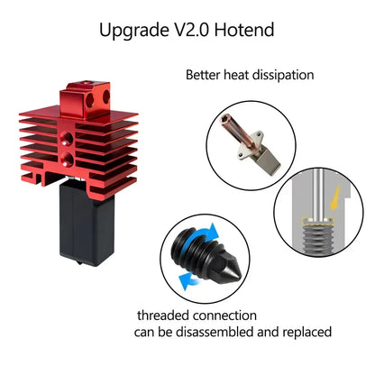 For Bambu Lab P1S Hotend Complete Assembly Upgrade Hardened Steel Extruder Kit For X1 X1C P1P P1S Fan Nozzle X1 Carbon Hot End
