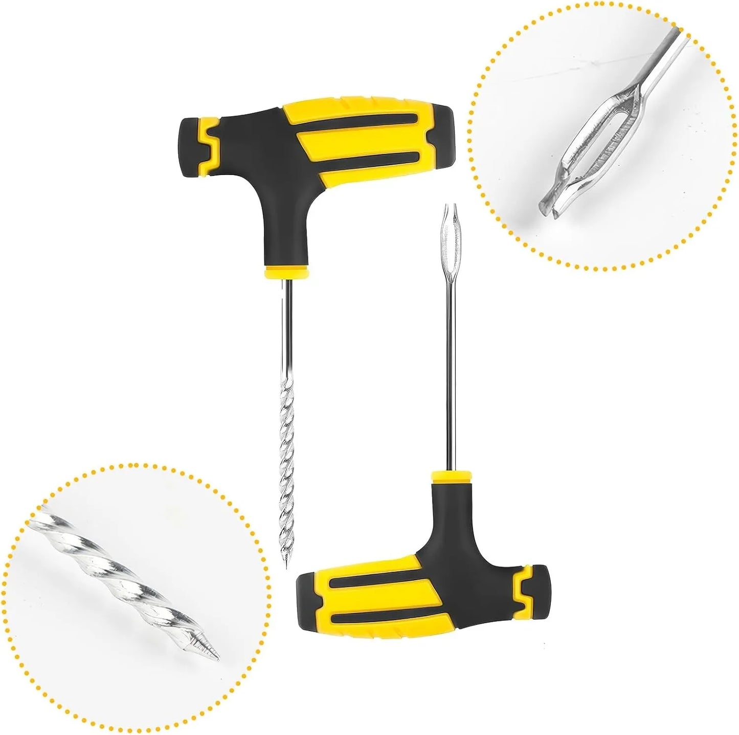 Universal Tire Strips Stiring Glue Repair Tool Kits Garage Tyre Puncture Plug Bike Tubeless Tire Accessories Car Tire Repair Kit