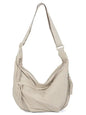 Trendy Women's Soft Cloth Shoulder Bag Solid Color Student Casual Style Big Handbags Crossbody Bags for Women Shoulder Hobos Bag