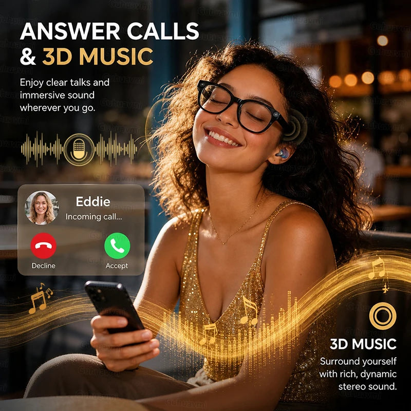 2026New 4K HD Photochromism AI Smart Glasses 800W Pixel Camera 1080P Video AI Chat Music Player Call AI Sports Smart Glasses Man