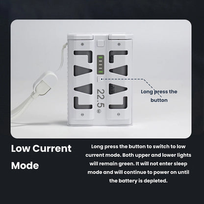 2x 21700 Power Bank Box DIY Kit 22.5W Fast Charging Dual Mode Battery Case One-Click Battery Swap Phone Charging Not Batteries