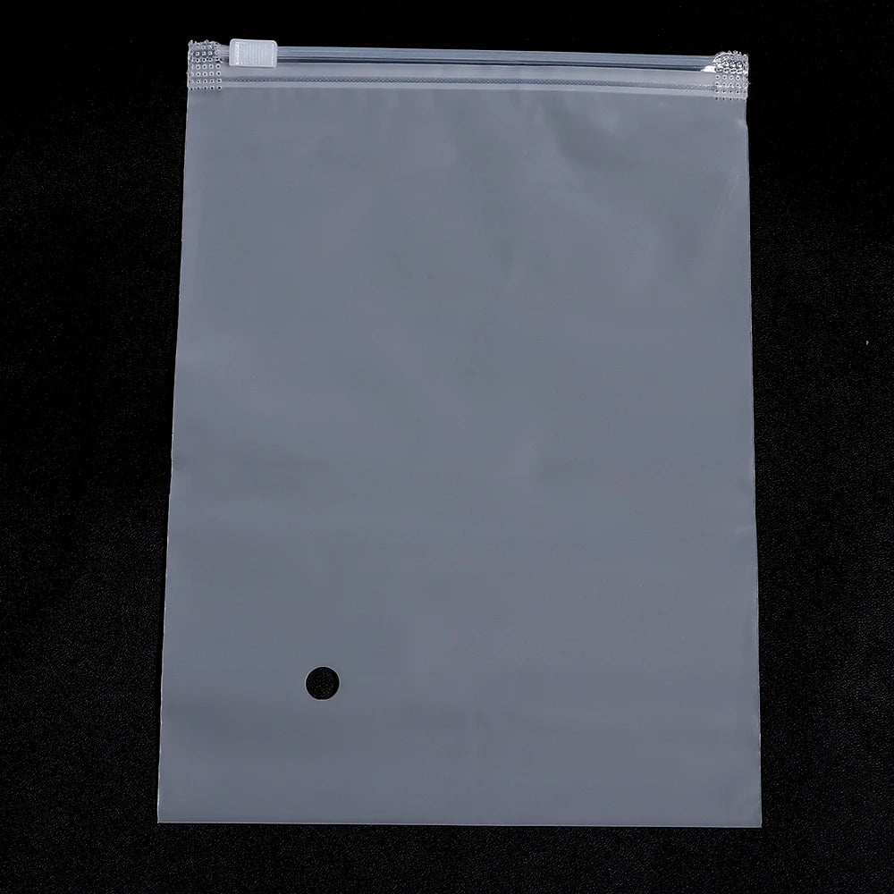 5/10pcs Travel Frosted Ziplock Bag PE Storage Bag Plastic Zipper Translucent Bag Ziplock Bag Packaging Bag