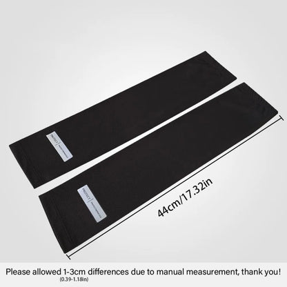 Reflective Logo Ice Silk Cooling Arm Sleeves, Breathable Mesh Sun Protection Sleeves for Men and Women