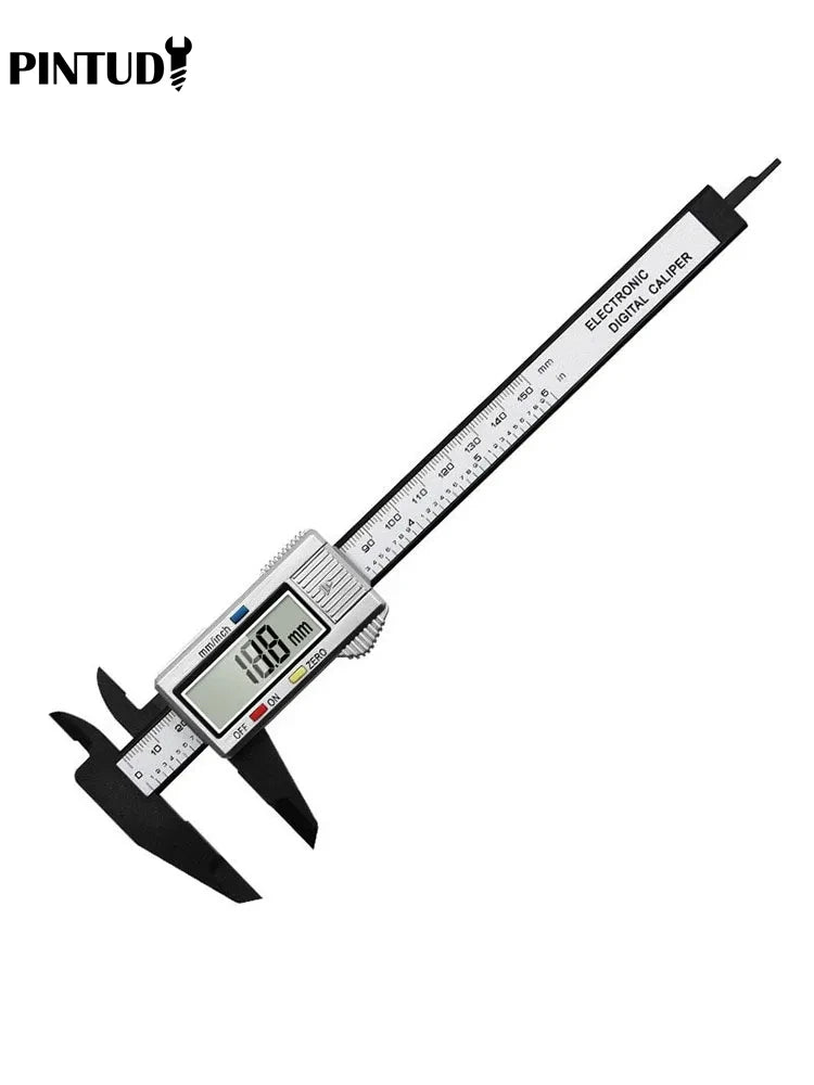 1PC Plastic Vernier Caliper Digital Display Caliper Mini Text Play Caliper Student Vernier Ruler 0 to 150mm Measuring Tool
