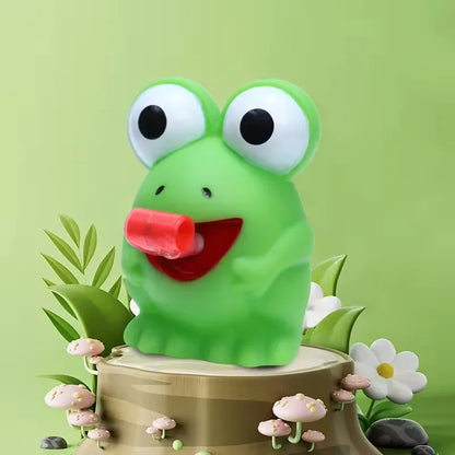 Pinch Frog Dinosaur Sticking Tongue Out Toys Funny Sensory Stress Relief Fidget Toys Cat Toys School Gifts