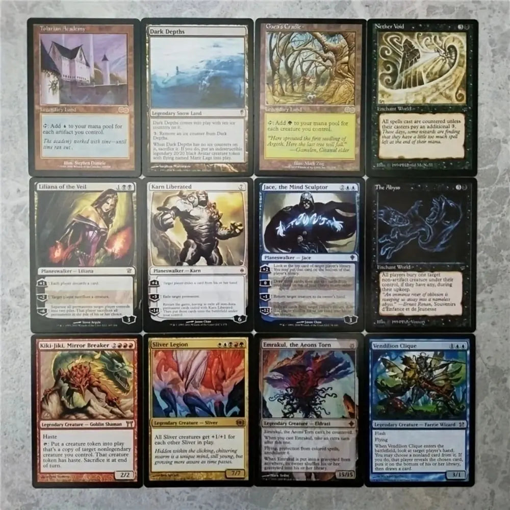 108 Pcs Black Core Cards P9 Dual Land Fetch Land Shock Lands  Proxy Cards