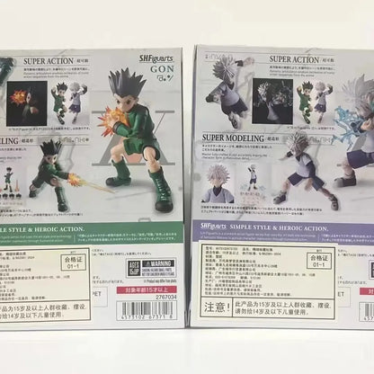 In Stock Shf Figuarts Shf Hunter X Hunter Killua Zoldyck Gon Anime Action Figure Model Finished Ornaments Gift Collection Toys