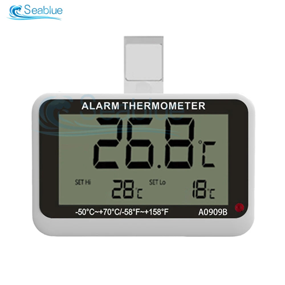 0909B Display Digital LCD Kitchen Refrigerator Freezer Kitchen Thermometer with Magnet Min Max Display Imported Movement Home