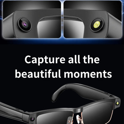 Okulary AI Smart Camera HD Tłumaczenie w Czasie Rzeczywistym Bezprzewodowe Bluetooth Połączenia Dotykowe Sportowe dla Mężczyzn Muzyczne Okulary z Tłumaczem Języka