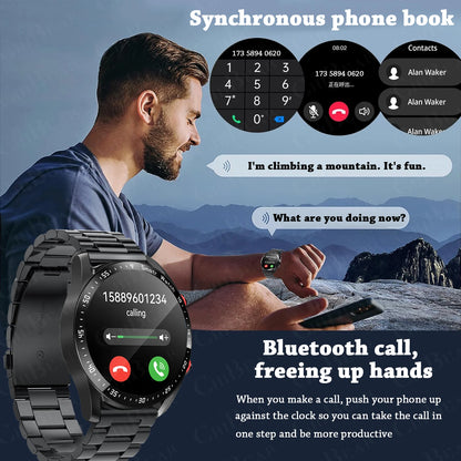2026 NEW 1.5 inch Smart Watch Men Bluetooth Call Heart Rate ECG Health Fitness Sports Watch Waterproof Business Man Smartwatch
