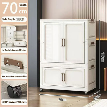 Folding Storage Cabinet Multi-Scene Closet Organizer - Home Organization Solution