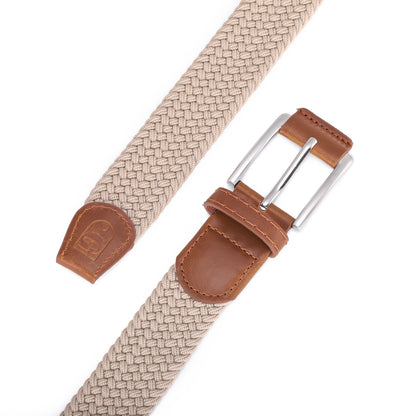 Casual Men's And Women's Woven Elastic Belt Outdoor Sports Stretch Jeans Designer Fashion Accessory for Men And Women
