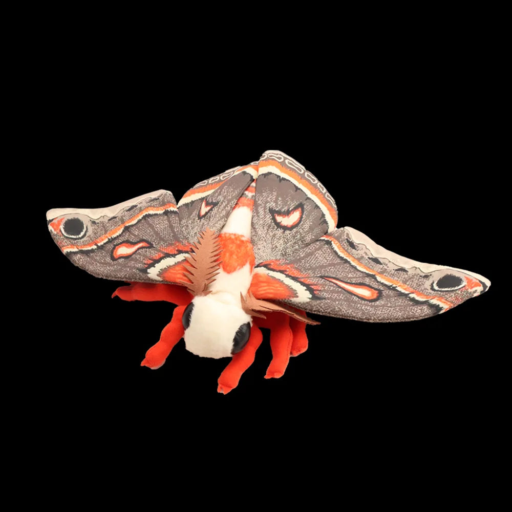 Hyalophora Cecropia Plush Toy Lifelike The Cecropia Moth Stuffed Animals Insect Enthusiasts Kids Christmas Gifts Home Decor