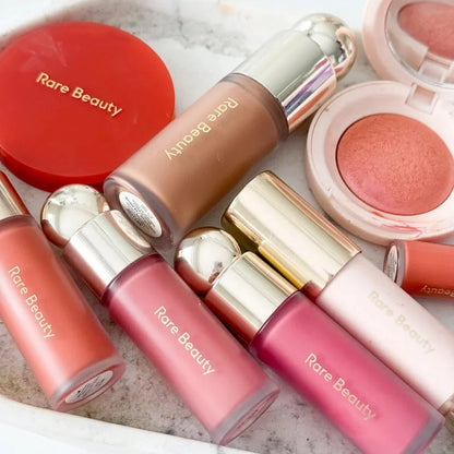 Rare Beauty Liquid Blush Shimmer Powder Blush Elastic Blush Easy-to-Blend Blush Lipstick Highlighter Long-Lasting Makeup Natura