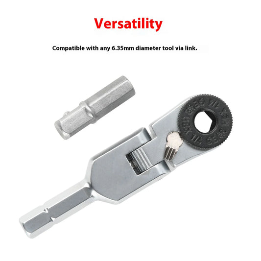 New Socket Torque Wrench Hand Tools 6.35mm Screwdriver Stainless Steel Hexagonal Ratchet Wrench Toughbuilt Mechanic Manual Tools