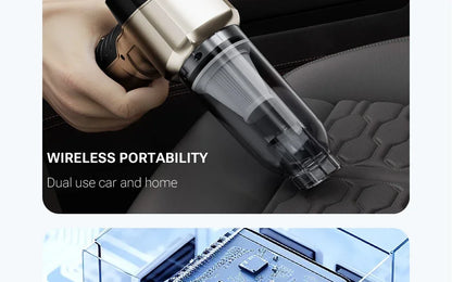 SZUK NEW C017MAX Car Vacuum Cleaner Wireless Mini Handheld Strong Suction Cleaning Machine Portable Vacuum Cleaner for Car Home