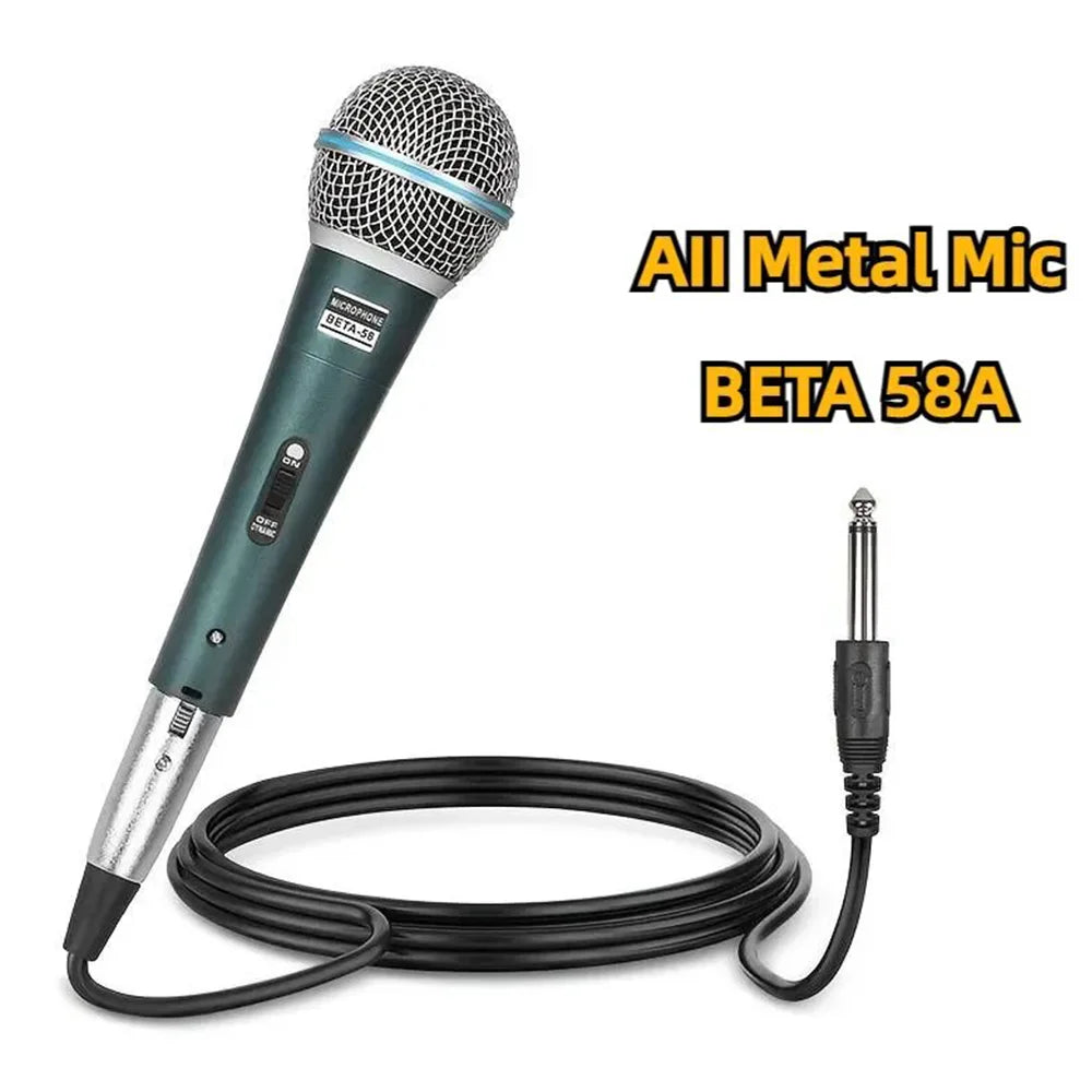 Microphone BETA58 BETA  58 with Transformer Supercardioid Wired Microphone Mic for Karaoke Studio