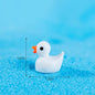 200pcs Mini Resin Ducks Yellow Tiny Ducks Mini Ducks Bulk Little Duck Figures Garden Crafts Tiny Duck Landscape Plants Fairy