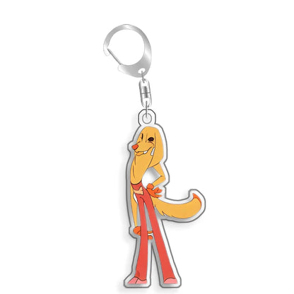 For The Amazing Digital Circus Ragatha Pomni Gangle Caine  Acrylic Selfmade Cute Cartoon Anime Keychain Pendant Toy Gifts 5cm