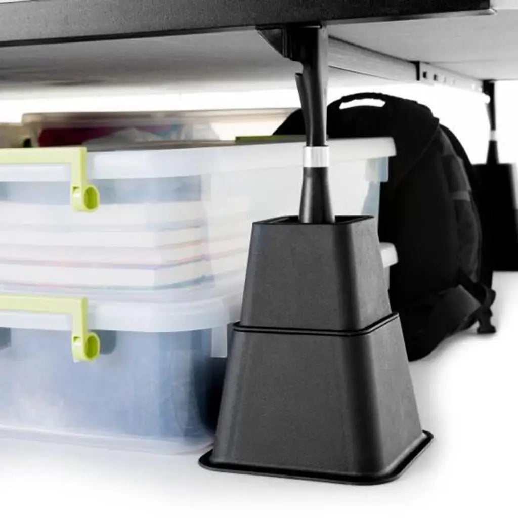 Adjustable Bed Riser Heavy Duty Bed Lifter Furniture Height Enhancer Storage Solution for Full Size Bed Frame