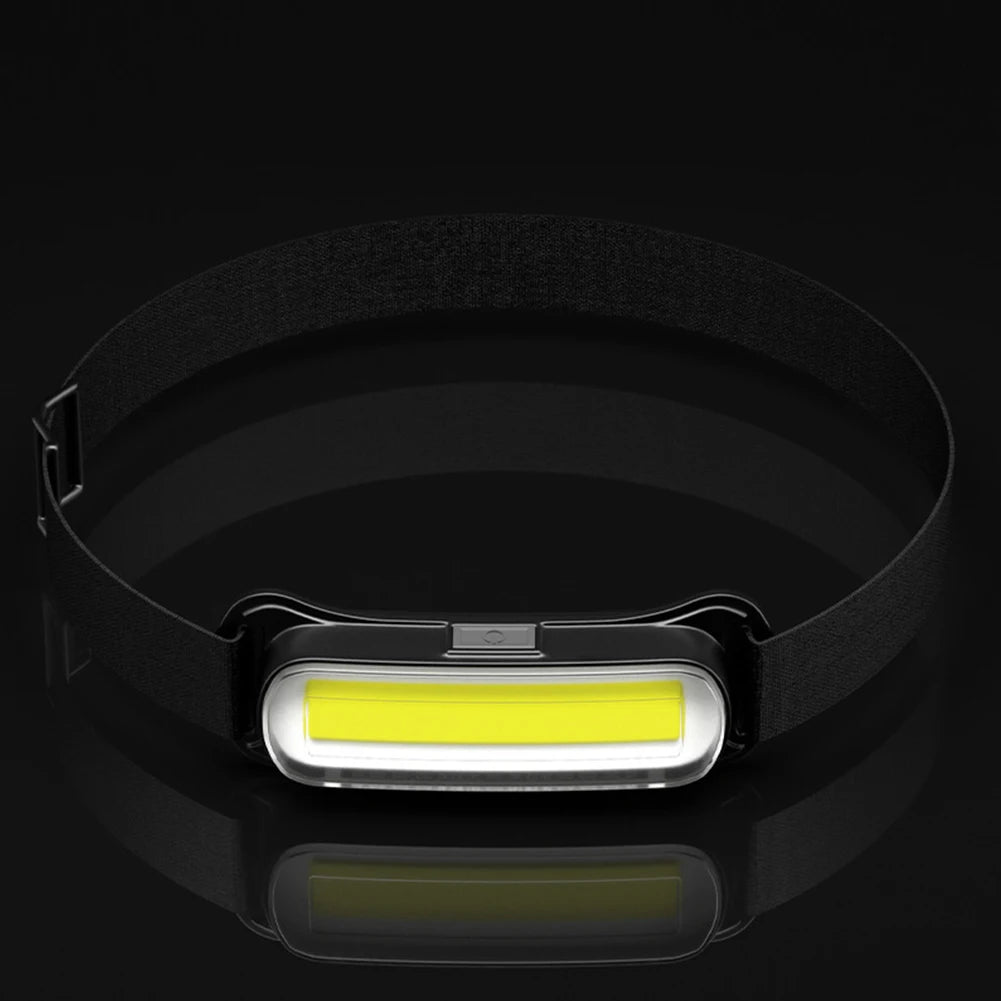 USB Rechargeable LED Headlamp Waterproof Head Lamp Adjustable Headband Head Light for Outdoor Camping Running Cycling Fishing