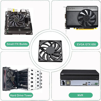 8015 8CM Chassis Fan Slim 15mm Thinckness 5V 12V 24V Sleeve Bearing Axial Cooler 2PIN USB 80mm PC Case Cooling Ventilator