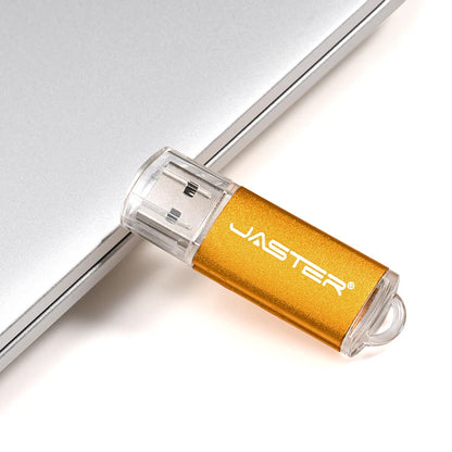 JASTER Nowe przenośne dyski flash USB Metalowy Pendrive z brelokiem Pamięć USB 64GB/32GB/16GB/8GB/4GB Pendrive U Di