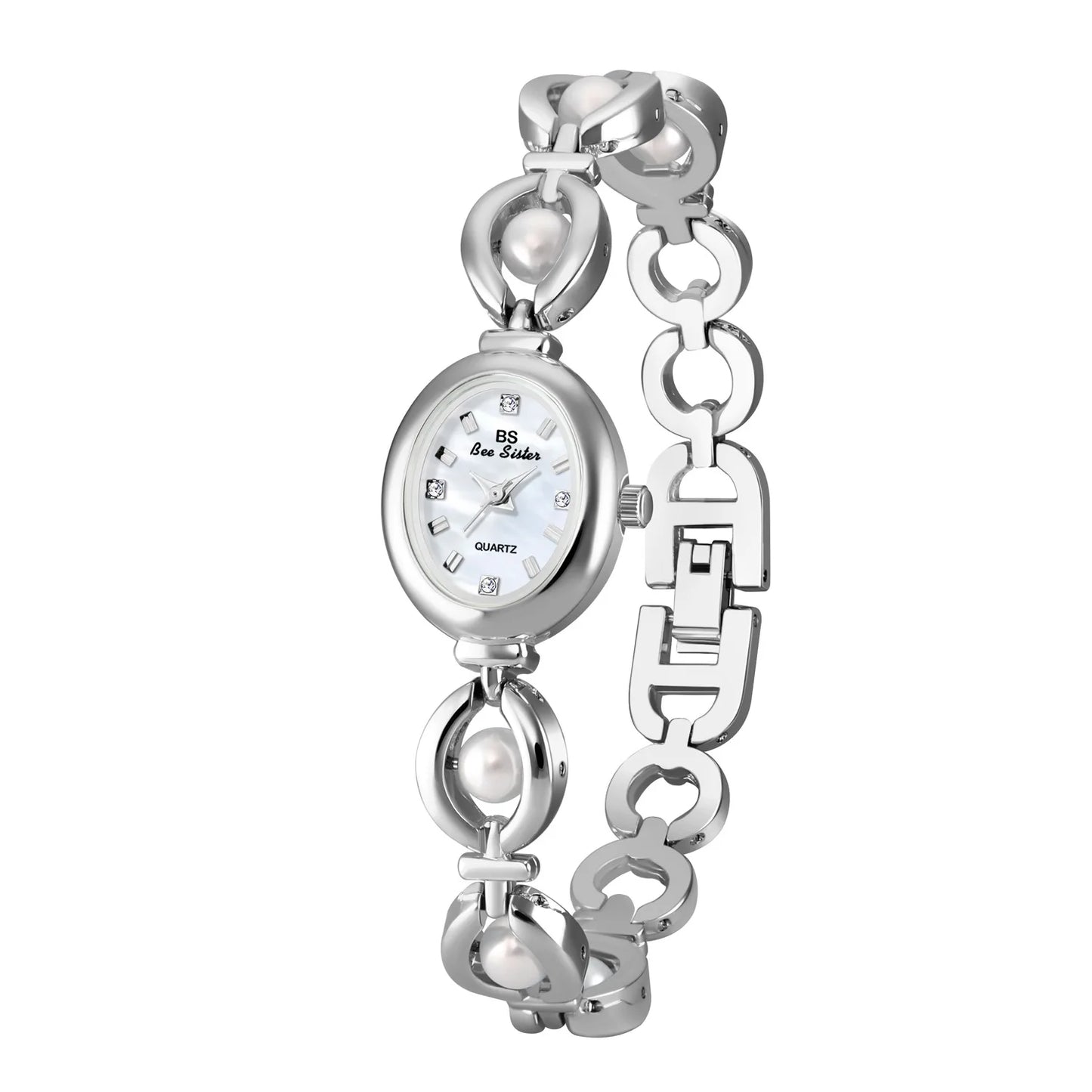 UTHAI Women's Watch Brand Japanese Style Light Luxury Simple Pearl Bracelet Jewelry Waterproof Female Fashion Clock Watches Gift