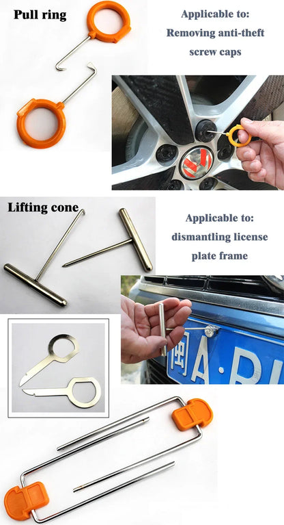 Auto Interior Trim Removal Tool Set Plastic Pry Bar Door Panel Interior Clip Rocker Crowbar for Car Audio Disassembly