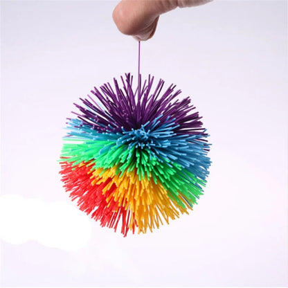 6/8/10cm Jugging Ball Colorful Rubber Wire Ball Toy For Kids Anti-Stress Stretchy Ball Children's Novelty Toys Funny Rubber Toy