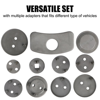1/12/13PCS Car Disc Brake Pump Caliper Removal 10 Piston Adapter Compressor Set Rewind Back Brake Repair Tools Auto Accessories