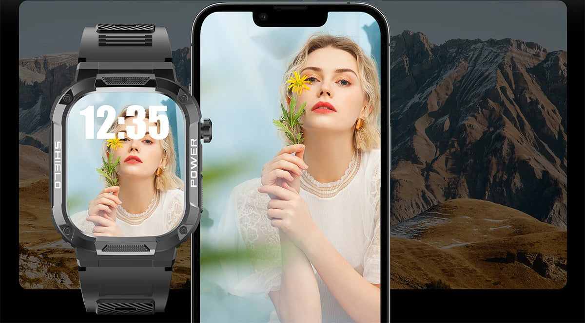 2026 Męski Zewnętrzny Smartwatch Monitor Zdrowia Wojskowy Bezprzewodowe Połączenia Fitness Wodoodporny Sportowy Smartwatch Na Telefony IOS Android