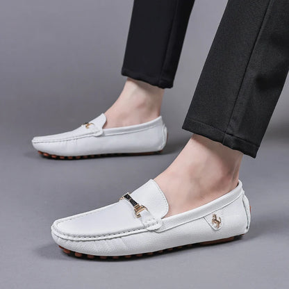 MAEDEF Men Loafers Shoes Formal Dress Shoes Business Casual Shoes for Men Wedding Party Office Shoes Soft PU Leather Loafers Men
