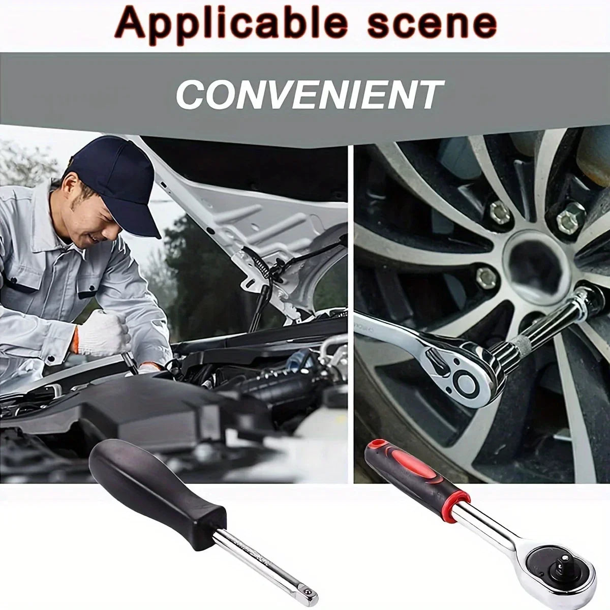 46-Piece Socket Wrench Set Car Motorcycle Auto Protection Set Household Xiaofei Hardware Tools Combination Set