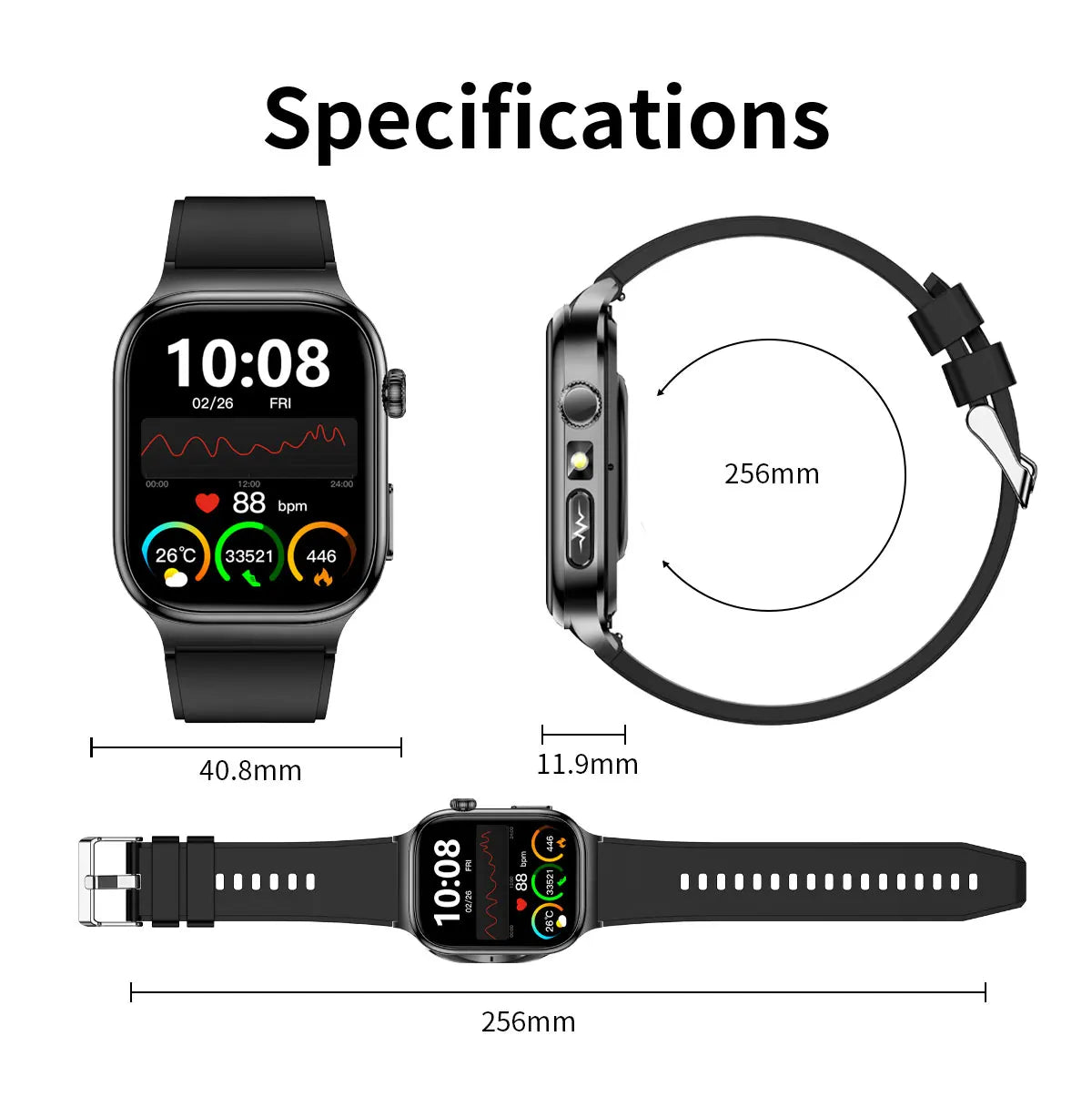 New Blood Lipids Uric Acid Blood pressure Smart Watch Men ECG+PPG Fitness Tracker Clock Heart Rate Bluetooth call Smart watches