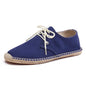 Male Casual Canvas Hemp Insole Fisherman Light Shoes Ethnic Style Men Espadrille Flats Shoes Summer Casual Shoes Driving Shoes